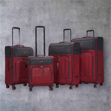 PL101 LUGGAGE, LIGHTWEIGHT 4 DOUBLE WHEELS SPINNER SOFT